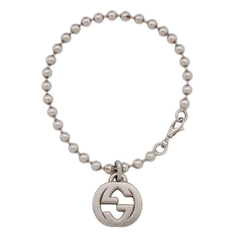 gucci interlock bracelet|gucci sterling silver boule bracelet.